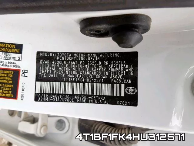 4T1BF1FK4HU312571