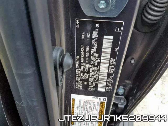JTEZU5JR7K5203944