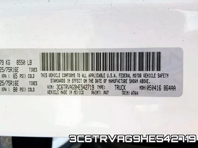 3C6TRVAG9HE542719
