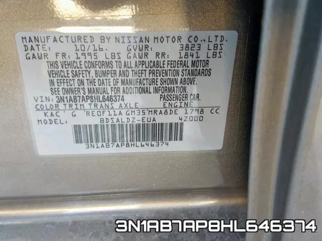 3N1AB7AP8HL646374