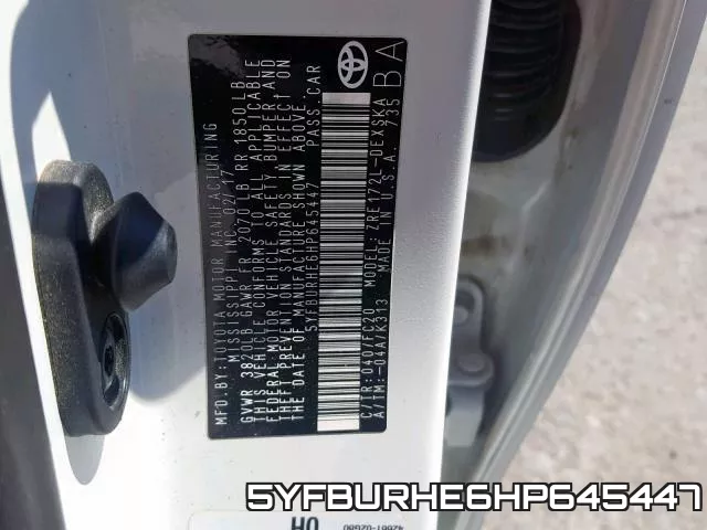 5YFBURHE6HP645447