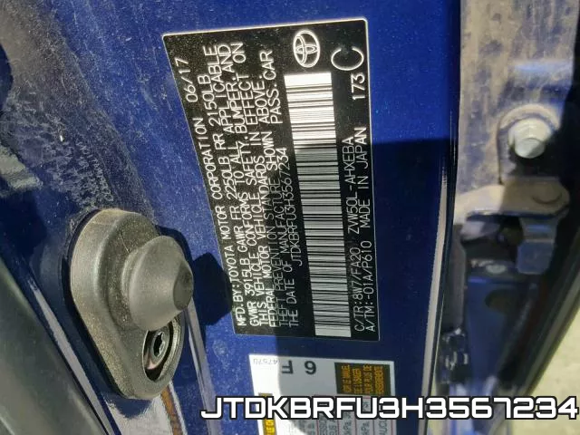 JTDKBRFU3H3567234