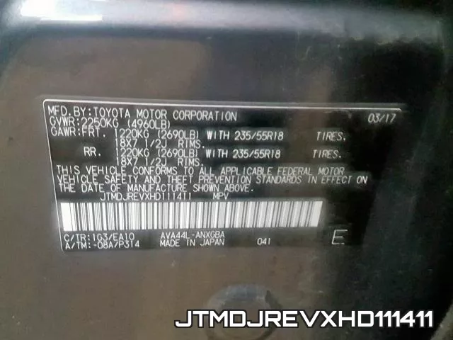 JTMDJREVXHD111411