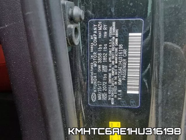 KMHTC6AE1HU316198