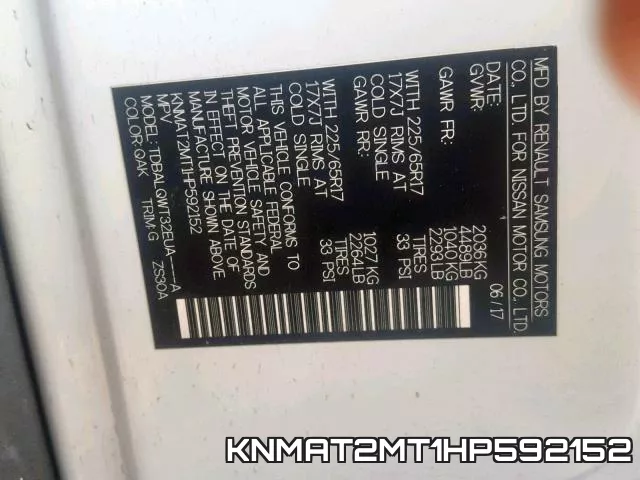 KNMAT2MT1HP592152