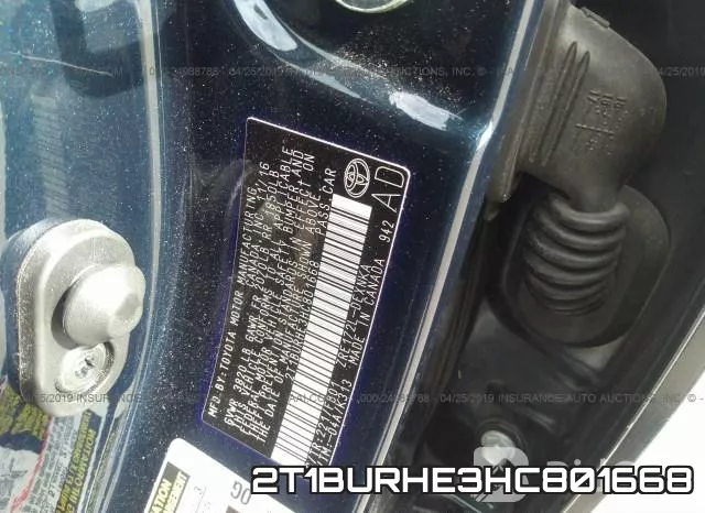 2T1BURHE3HC801668