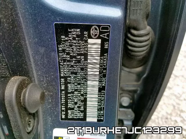 2T1BURHE7JC123299