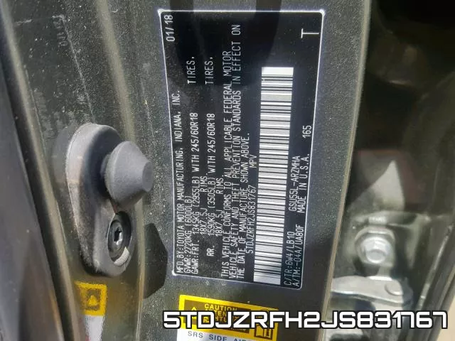 5TDJZRFH2JS831767