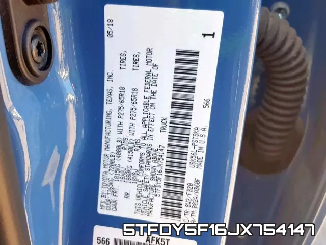 5TFDY5F16JX754147