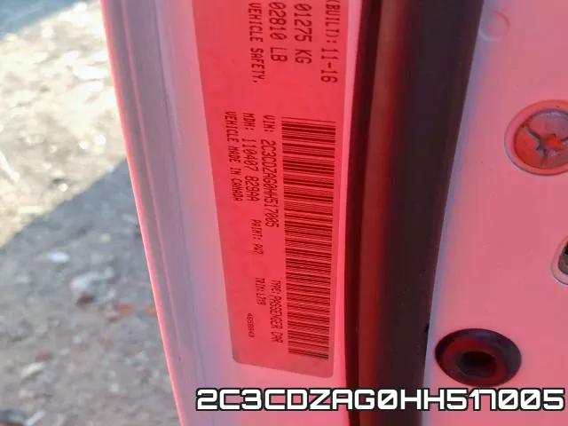2C3CDZAG0HH517005