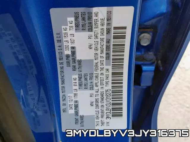 3MYDLBYV3JY316375
