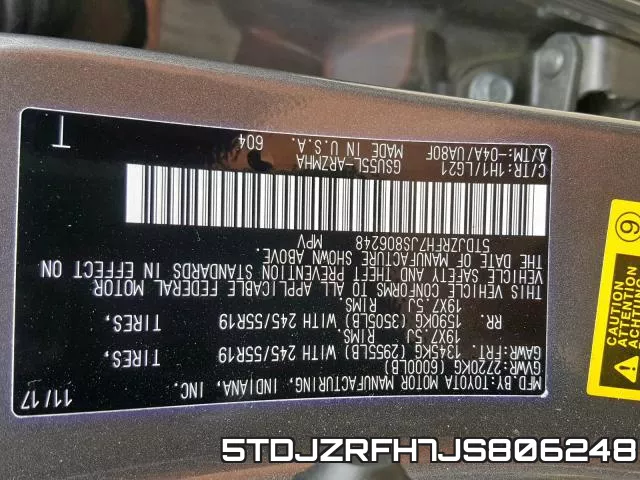 5TDJZRFH7JS806248