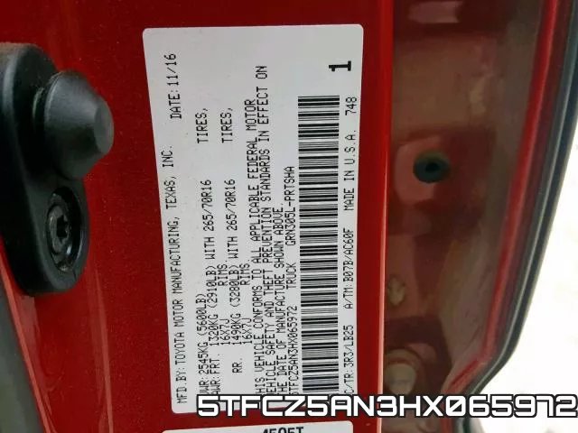 5TFCZ5AN3HX065972