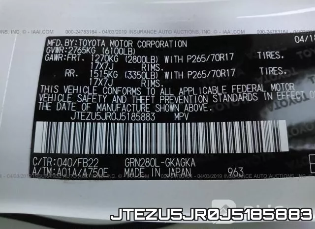 JTEZU5JR0J5185883