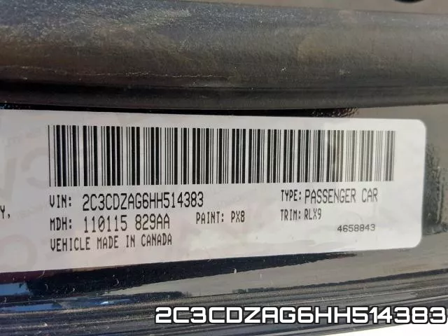 2C3CDZAG6HH514383