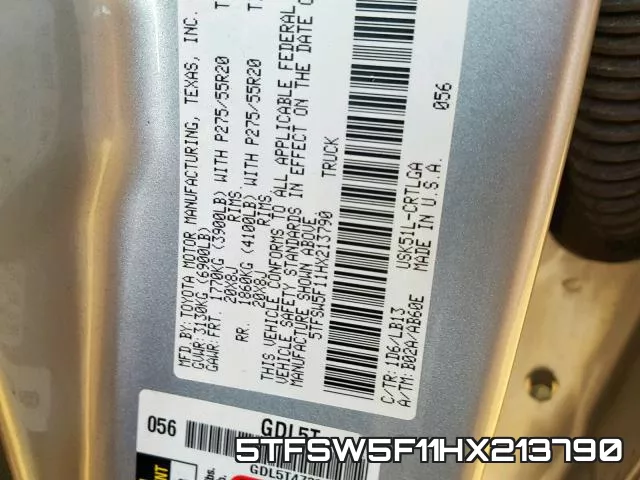 5TFSW5F11HX213790