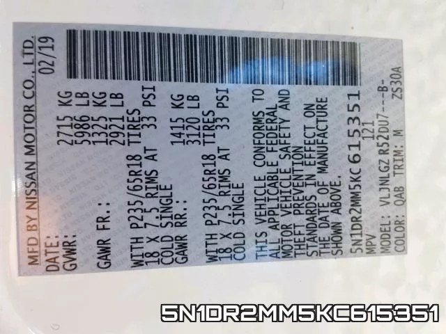 5N1DR2MM5KC615351