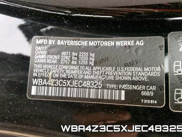 WBA4Z3C5XJEC48325