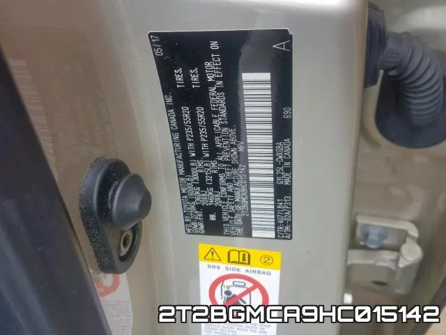 2T2BGMCA9HC015142
