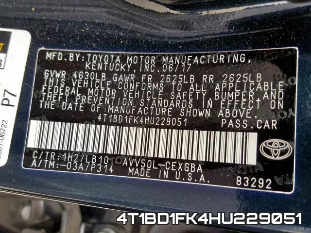 4T1BD1FK4HU229051