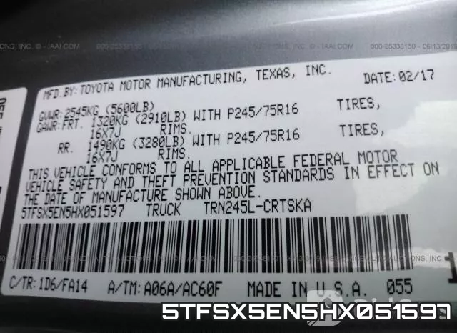 5TFSX5EN5HX051597