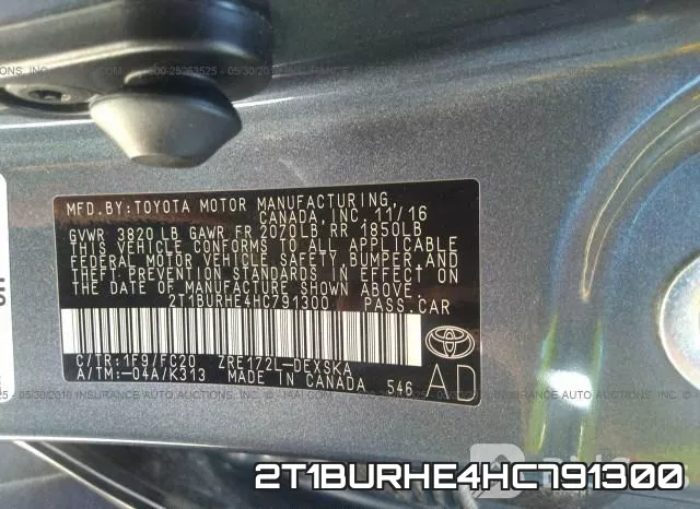 2T1BURHE4HC791300