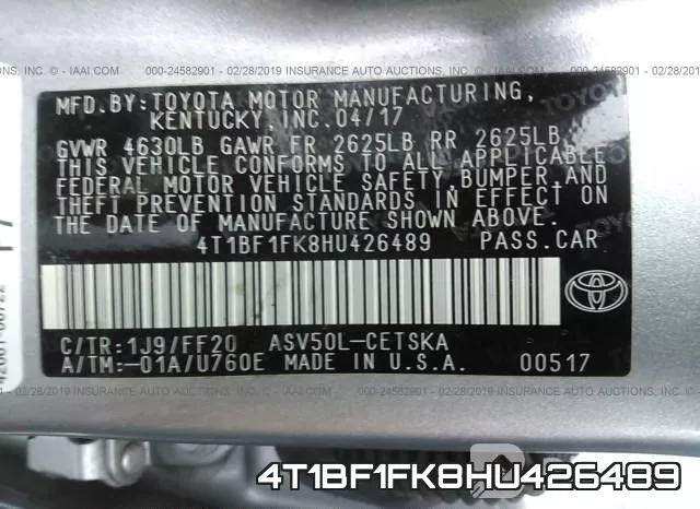 4T1BF1FK8HU426489