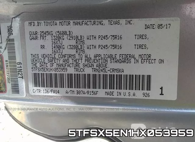 5TFSX5EN1HX053959