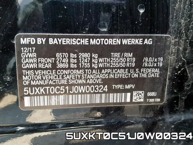 5UXKT0C51J0W00324