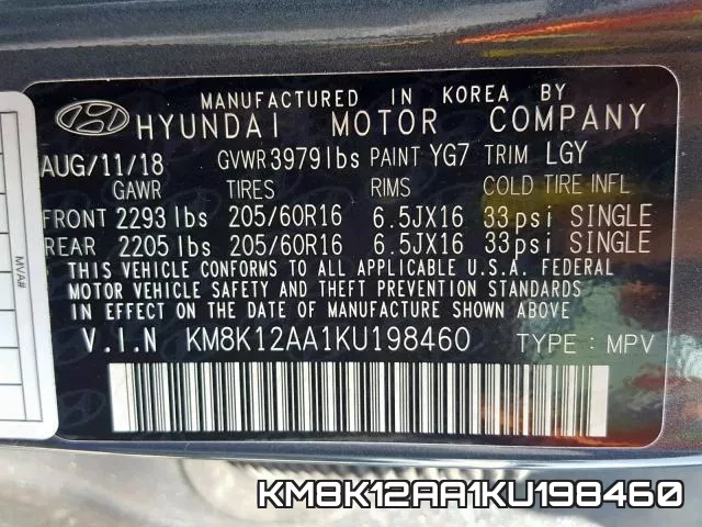 KM8K12AA1KU198460