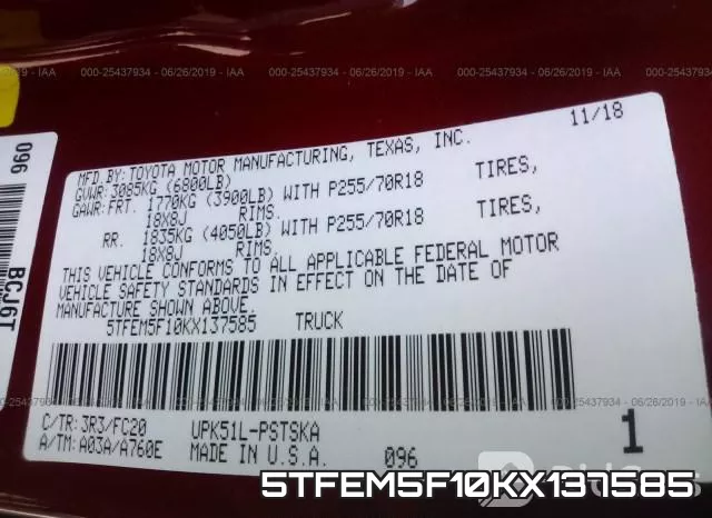 5TFEM5F10KX137585