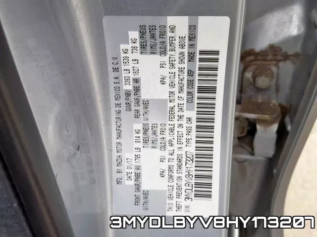 3MYDLBYV8HY173207