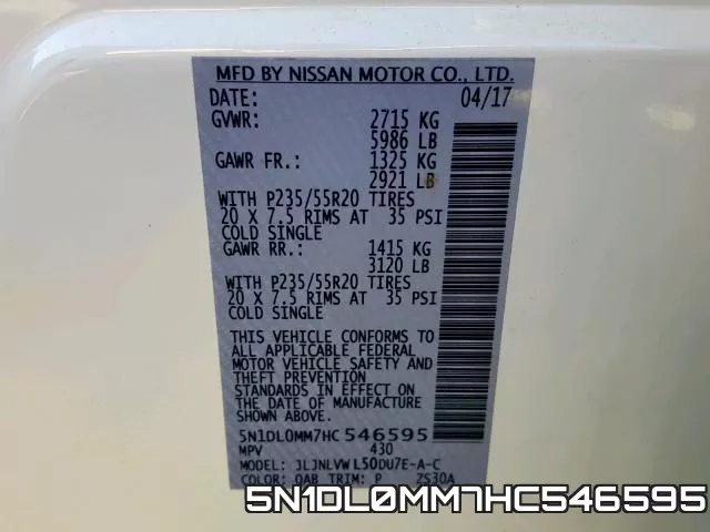 5N1DL0MM7HC546595
