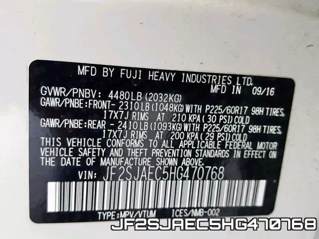 JF2SJAEC5HG470768