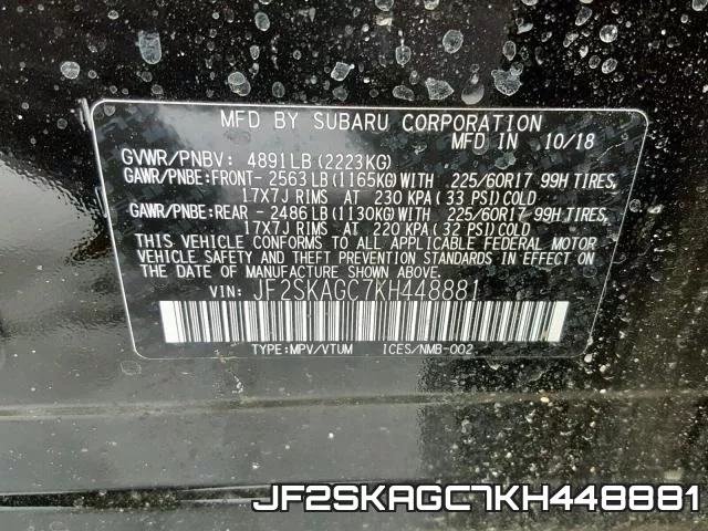 JF2SKAGC7KH448881