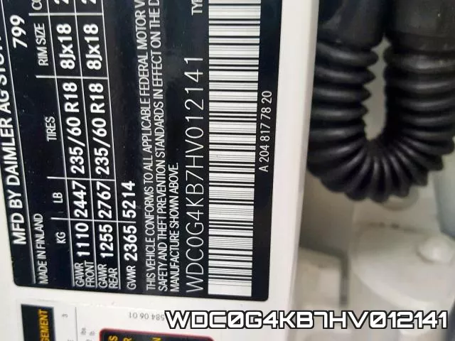WDC0G4KB7HV012141