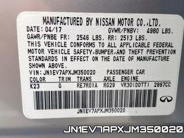JN1EV7APXJM350020