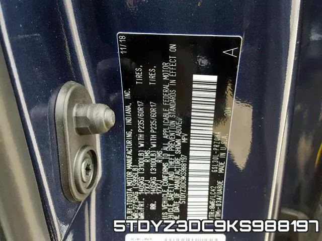 5TDYZ3DC9KS988197