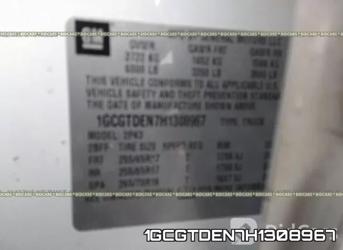 1GCGTDEN7H1308967