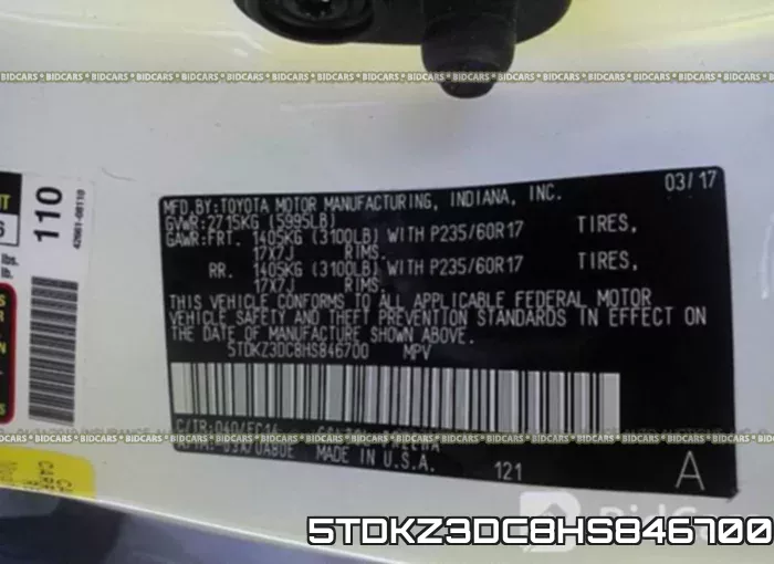 5TDKZ3DC8HS846700