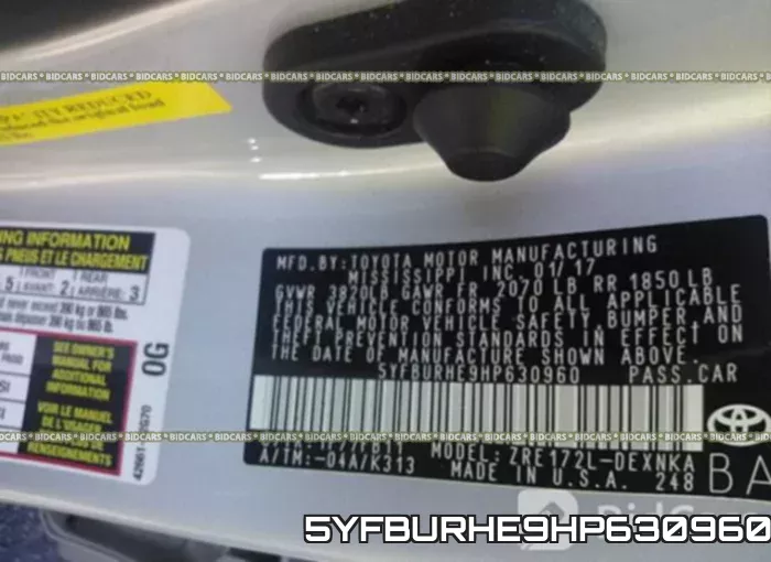 5YFBURHE9HP630960
