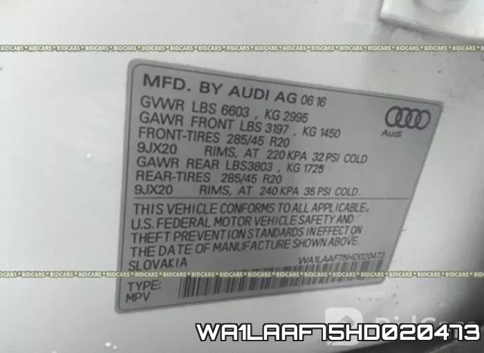 WA1LAAF75HD020473