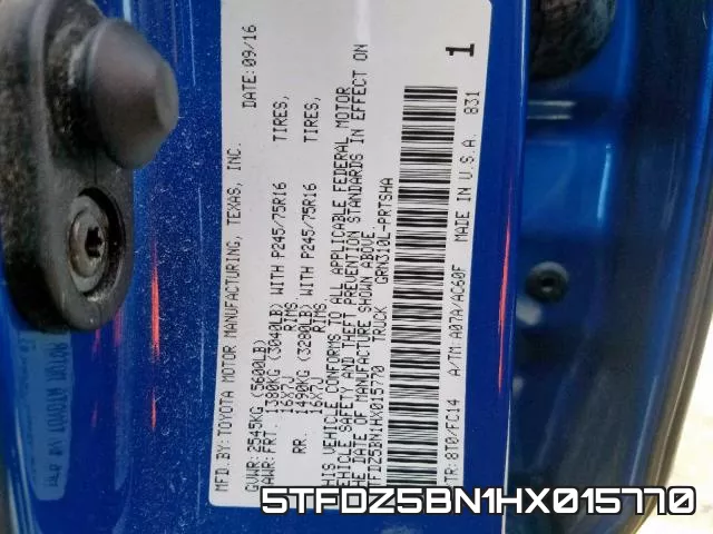 5TFDZ5BN1HX015770