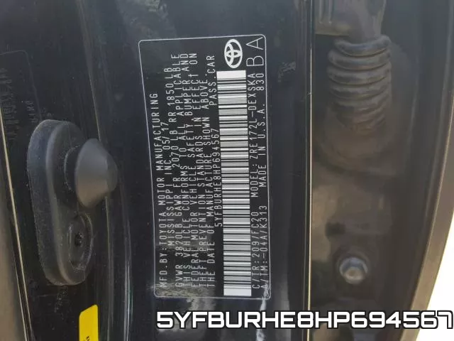 5YFBURHE8HP694567