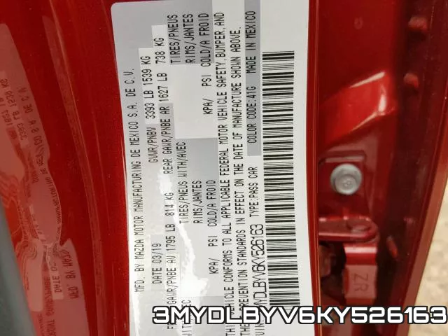 3MYDLBYV6KY526163