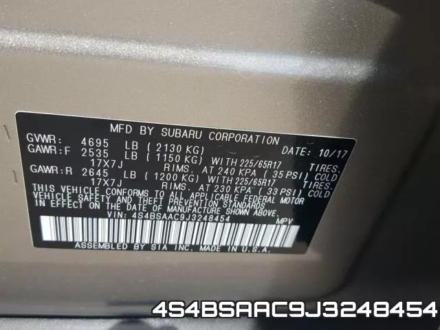 4S4BSAAC9J3248454