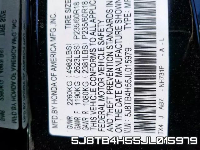 5J8TB4H55JL015979