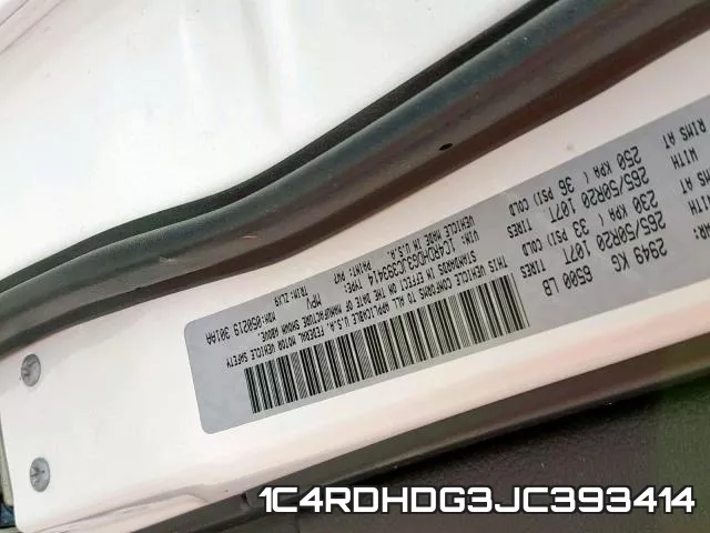 1C4RDHDG3JC393414
