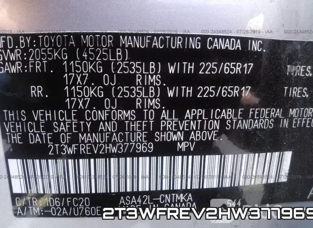 2T3WFREV2HW377969