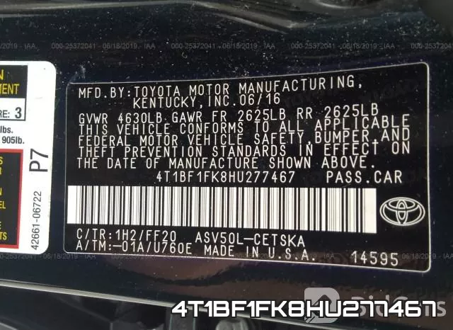 4T1BF1FK8HU277467